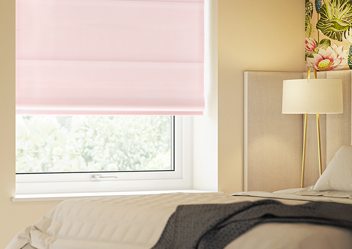 Ultra Luxe Velvet, Light Pink - Twist&Fit Roman Blind - Image 5